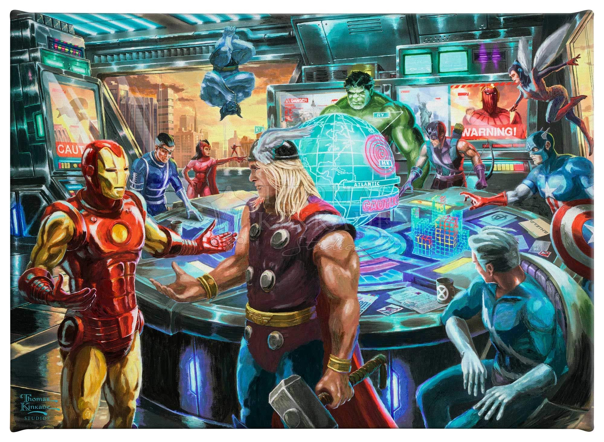 Amazon.com: Thomas Kinkade Studios Marvel The Avengers 10″ x 14